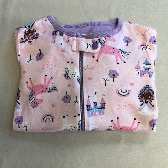 The Children's Place - Pink and Purple Pajamas with Whimsical Unicorn Design - Picture 1 of 5
